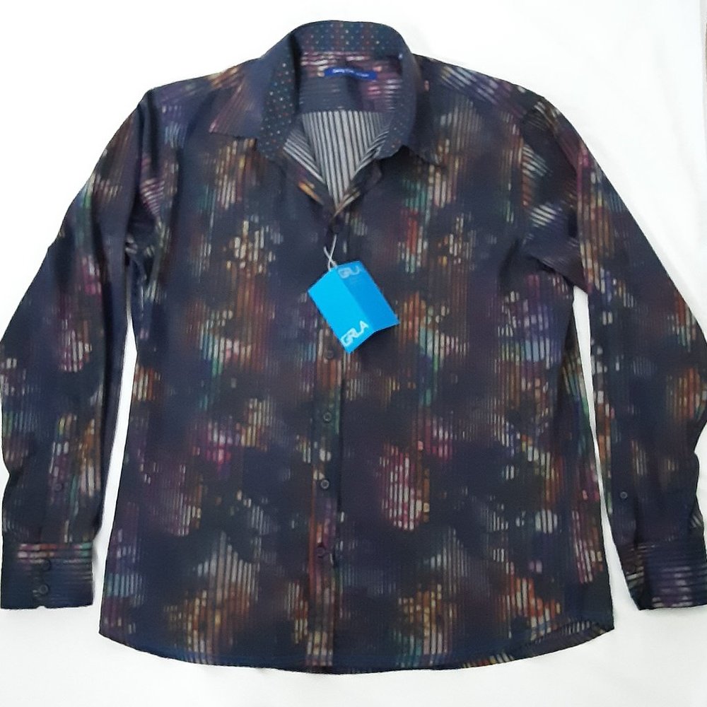 George Roth LA XXL Beautifu Men's Dress Shirt...New, Never Worn..